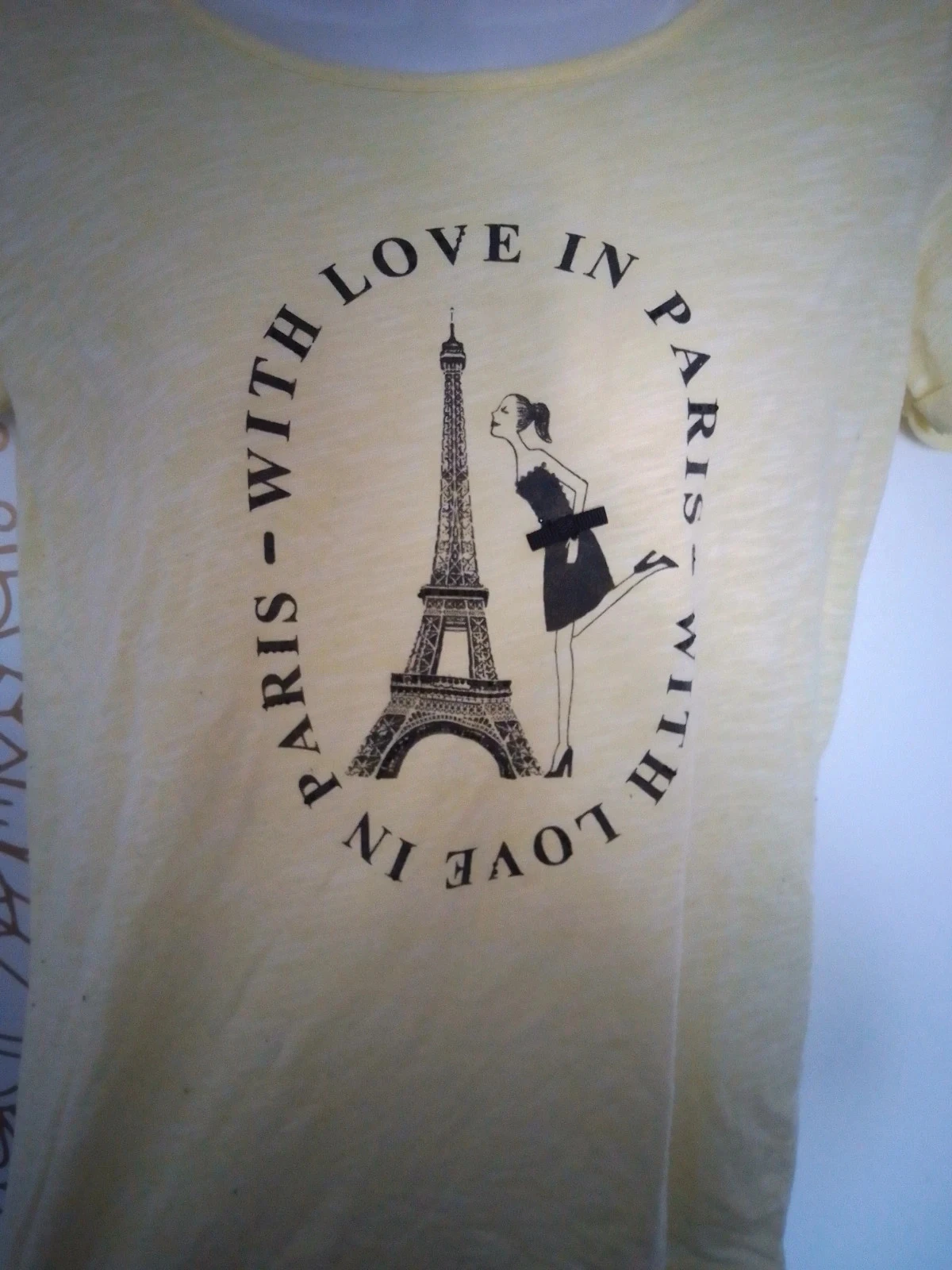 Tee shirt jaune Paris tour Eiffel – photo 2